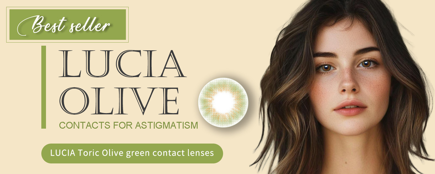olive contact lens toric lens Lucia olive